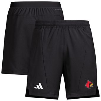 Men's adidas Black Louisville Cardinals Program Woven Training Shorts