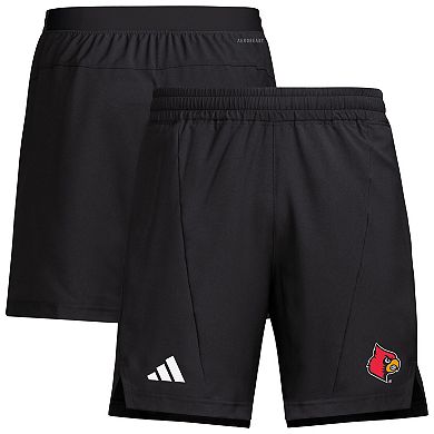 Men's adidas Black Louisville Cardinals Program Woven Training Shorts
