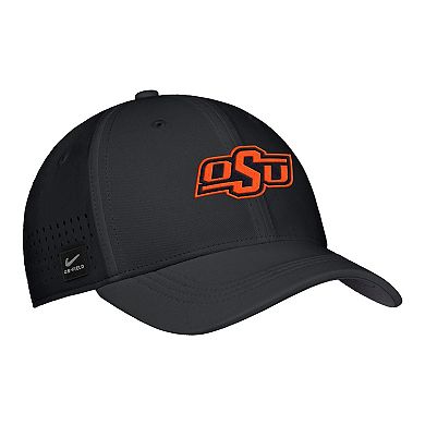 Men's Nike Black Oklahoma State Cowboys 2025 On-Field Performance Flex Hat