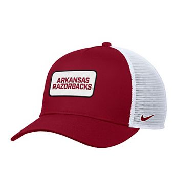 Men's Nike Cardinal Arkansas Razorbacks 2025 On-Field Rise Trucker Adjustable Hat