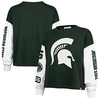 Women's '47 Green Michigan State Spartans Sydney Long Sleeve T-Shirt