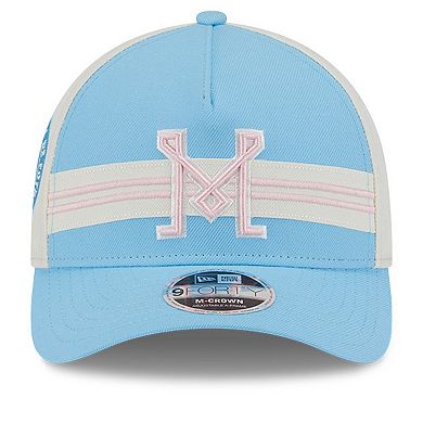 Men's New Era Light Blue/White Inter Miami CF 2025 Jersey Hook 9FORTY M-Crown Adjustable Hat