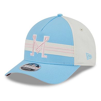 Men's New Era Light Blue/White Inter Miami CF 2025 Jersey Hook 9FORTY M-Crown Adjustable Hat