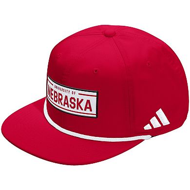 Unisex adidas Scarlet Nebraska Huskers Locker Room Rope Adjustable Hat