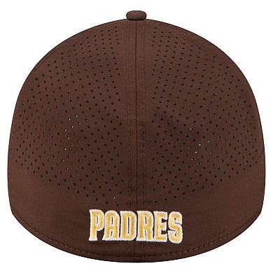 Men's New Era Brown San Diego Padres 39THIRTY A-Frame Perforated Flex Hat