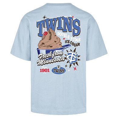 Men's '47 Light Blue Minnesota Twins Ice Cream Parlor Foundation T-Shirt