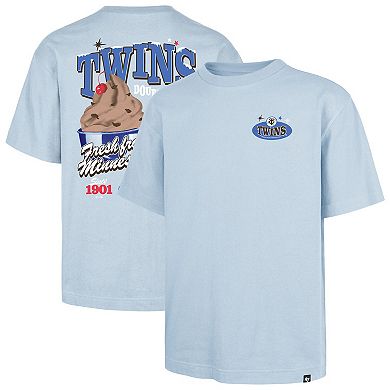 Men's '47 Light Blue Minnesota Twins Ice Cream Parlor Foundation T-Shirt