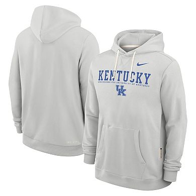 Men's Nike Gray Kentucky Wildcats 2025 Sideline Standard Issue Dri-FIT Hoodie