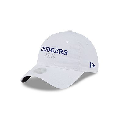 Women's New Era White Los Angeles Dodgers Team Fan 9TWENTY Adjustable Hat
