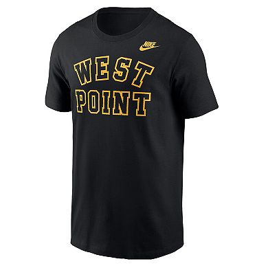 Men's Nike Black Army Black Knights Wordmark West Point Classic Collection T-Shirt