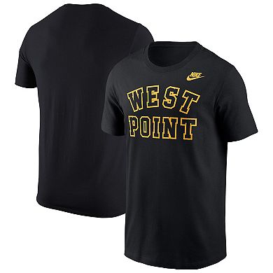 Men's Nike Black Army Black Knights Wordmark West Point Classic Collection T-Shirt