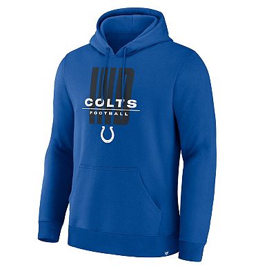 Men's Fanatics Royal Indianapolis Colts Right Tackle Legacy Pullover Hoodie