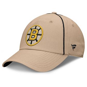Men's Fanatics Cream Boston Bruins Heritage Setoff Adjustable Hat