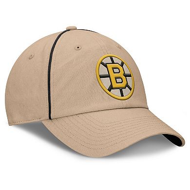 Men's Fanatics Cream Boston Bruins Heritage Setoff Adjustable Hat