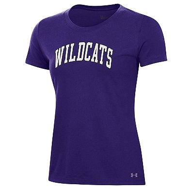Women's Under Armour Purple Northwestern Wildcats Essentials 2-Hit Performance T-Shirt
