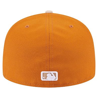 Men's New Era Orange/Light Beige Chicago White Sox Two-Tone Color Pack A-Frame 59FIFTY Fitted Hat