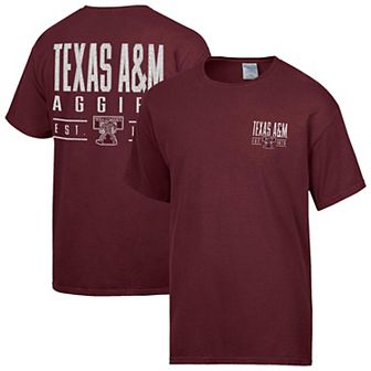 Men's ComfortWash Maroon Texas A&M Aggies Big Name T-Shirt