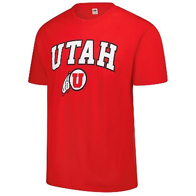 Men's Red Utah Utes Basic Mascot T-Shirt
