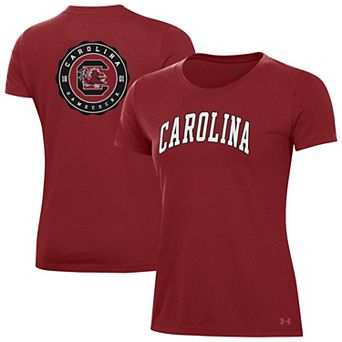 Women's Under Armour Garnet South Carolina Gamecocks Essentials 2-Hit Performance T-Shirt