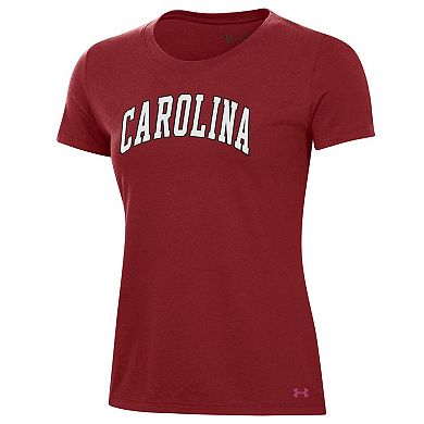 Women's Under Armour Garnet South Carolina Gamecocks Essentials 2-Hit Performance T-Shirt