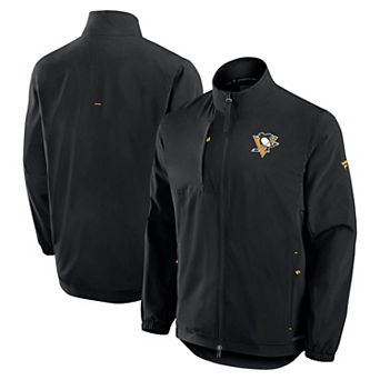Men's Fanatics Black Pittsburgh Penguins Authentic Pro Woven Jacket