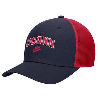 Men's Nike Navy UConn Huskies Vintage Arch Rise Performance Trucker Adjustable Hat