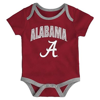 Infant Outerstuff Alabama Crimson Tide All Day Play Three-Piece Bodysuit Set