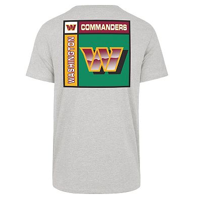 Men's '47 Gray Washington Commanders Chrome Plate Franklin T-Shirt