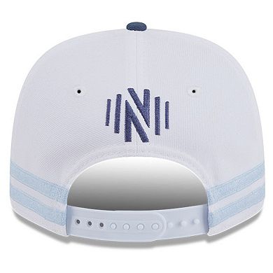 Men's New Era White/Light Blue Nashville SC 2025 Third 9SEVENTY Stretch-Snap Hat