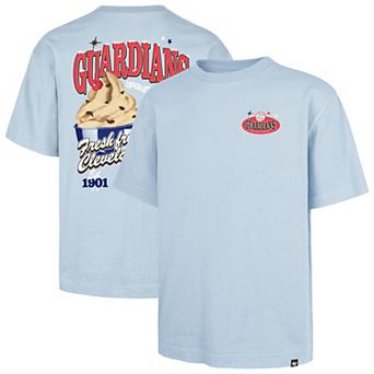 Men's '47 Light Blue Cleveland Guardians Ice Cream Parlor Foundation T-Shirt