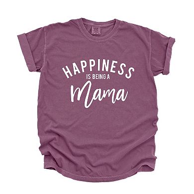 Simply Sage Market Happiness is Being a Mama Garment Dyed Tee