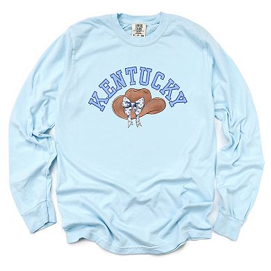 Simply Sage Market Kentucky Hat With Bow Garment Dyed Long Sleeve