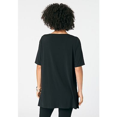 Roaman's Women's Plus Size Printed Tunic