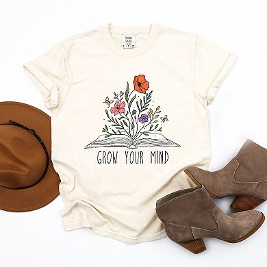 Simply Sage Market Grow Your Mind Floral Garment Dyed Tee