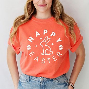 Simply Sage Market Happy Easter Eggs Garment Dyed Tee