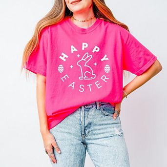 Simply Sage Market Happy Easter Eggs Garment Dyed Tee