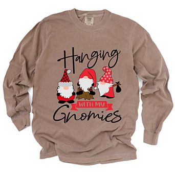 Simply Sage Market Hanging With My Gnomies Garment Dyed Long Sleeve