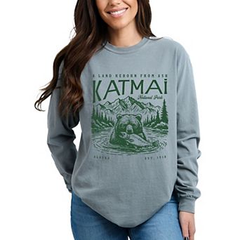 Simply Sage Market Katmai National Park A Land Reborn From Ash Garment Dyed Long Sleeve