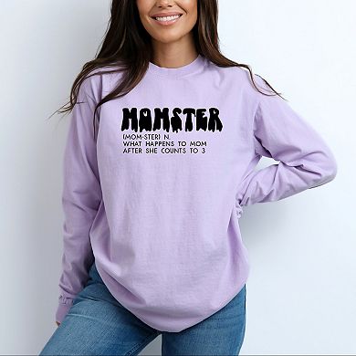 Simply Sage Market Halloween Momster Definition Garment Dyed Long Sleeve