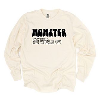 Simply Sage Market Halloween Momster Definition Garment Dyed Long Sleeve