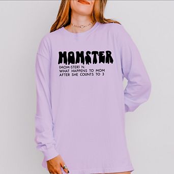 Simply Sage Market Halloween Momster Definition Garment Dyed Long Sleeve