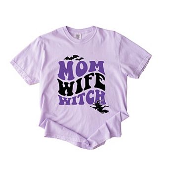 Simply Sage Market Mom Wife Witch Colorful Puff Print Garment Dyed Tee