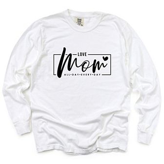Simply Sage Market Mom, Love All Day Everyday Garment Dyed Long Sleeve