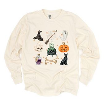 Simply Sage Market Halloween Chart Stars Garment Dyed Long Sleeve