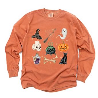 Simply Sage Market Halloween Chart Stars Garment Dyed Long Sleeve