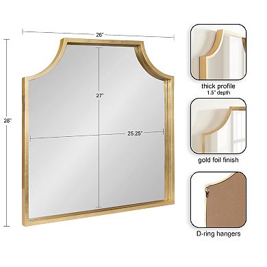 Travis Scalloped Arch Framed Wall Mirror