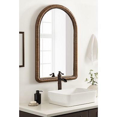 Rahfy Beaded Arch Framed Wall Mirror