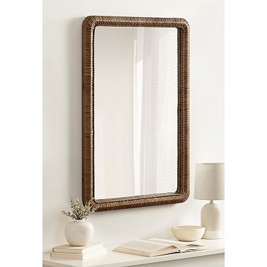 Rahfy Beaded Rectangle Framed Mirror