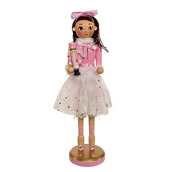 12" Clara Ballerina Nutcracker with Brunette Hair