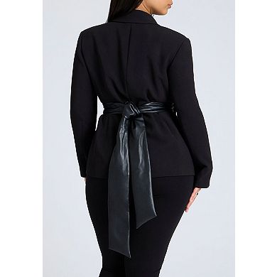ELOQUII Women's Plus Size Wrap Blazer